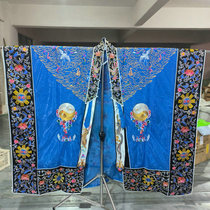 Precious Blue Yarn Restored Qing Dynasty Old Pharaoh Pai Tautian Pharaoh Clothes Palate Sera Tunic Dresses Dresses Dressing Gowns