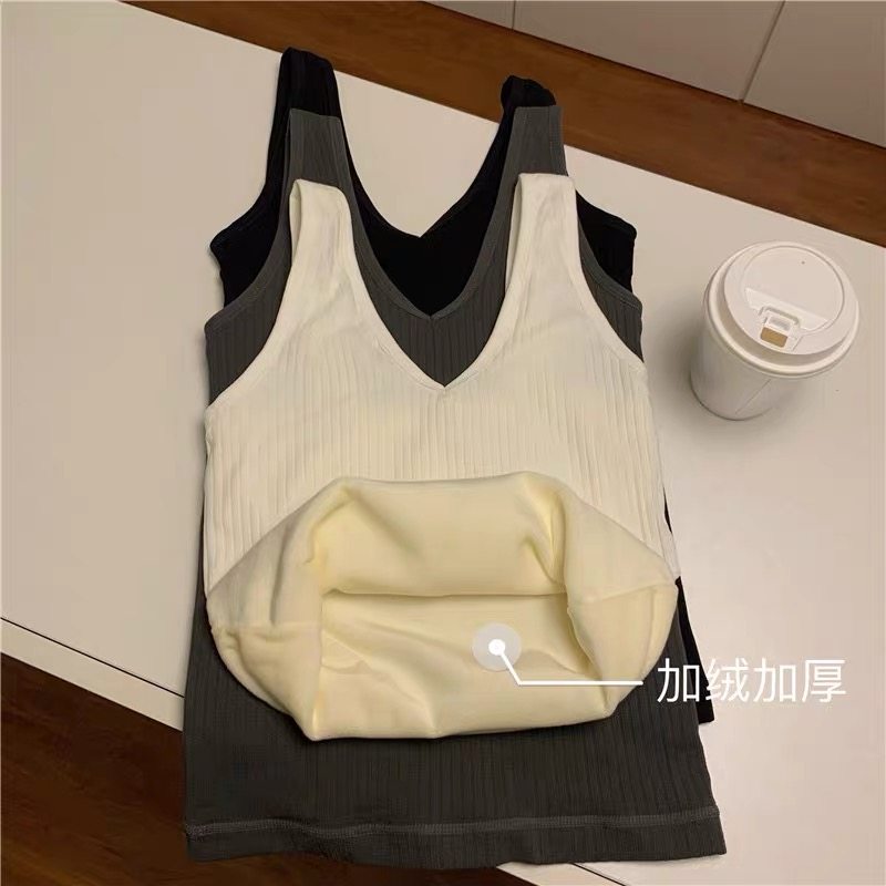 新款保暖背心女加厚加绒秋冬百搭内搭外穿打底显瘦无袖学生上衣女,淘宝优惠券,粉丝福利购,淘宝优惠卷