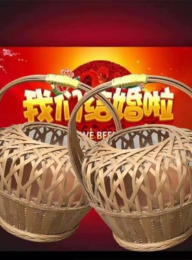 广西传统老黄竹火笼竹编取暖怀炉暖手炉婚庆用品烘干炉火炭瓦盆竹