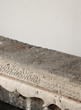 老古董真品老物件古玩精品收藏古艺术空间文房摆件清代老石雕供桌