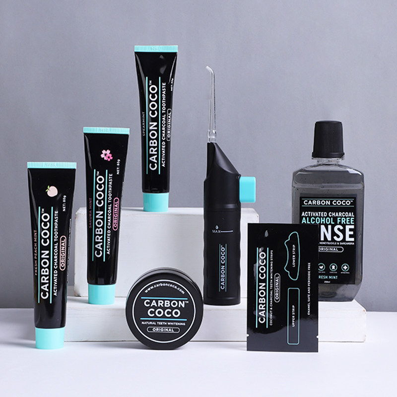 澳洲进口carbon coco牙粉水活性炭 carboncoco澳胜口腔护理套装