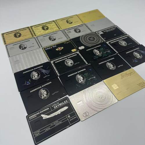 美国运通花卉定制黑卡标准设计2026新颖设计收藏道具卡 - 图0