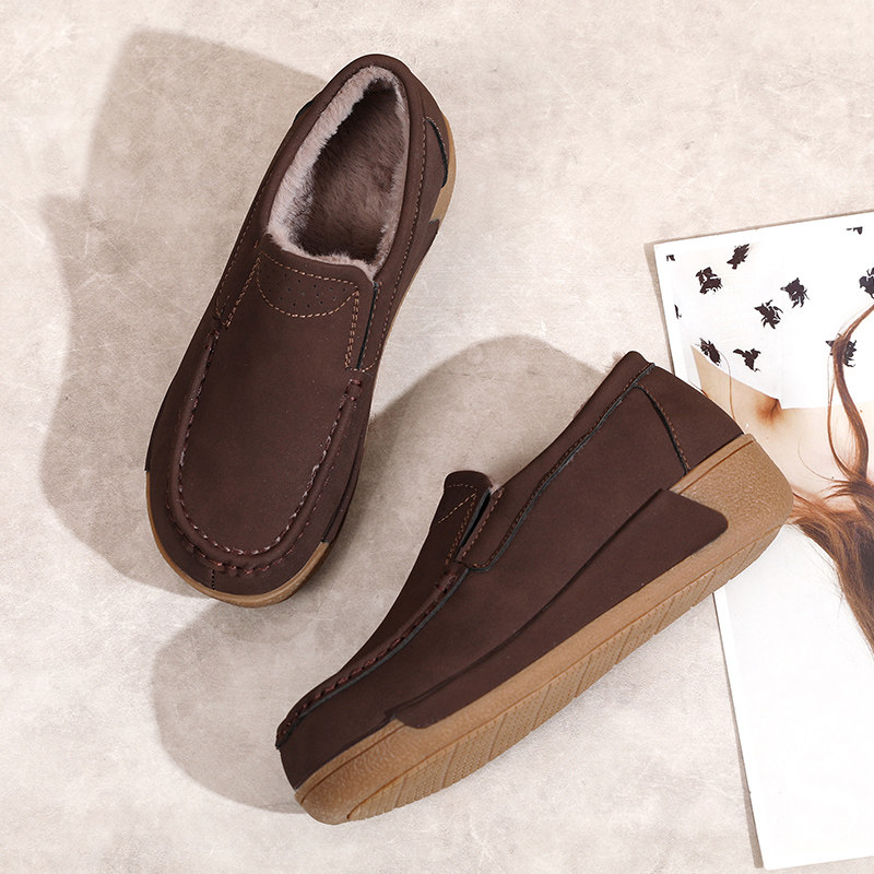 一脚蹬松糕鞋棉鞋女豆豆鞋加绒女鞋加棉保暖老北京布鞋棉鞋休闲,淘宝优惠券,粉丝福利购,淘宝优惠卷