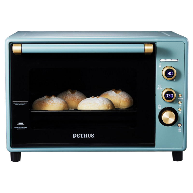 柏翠3040gr搪瓷家用复古烘焙电烤箱 柏翠电烤箱