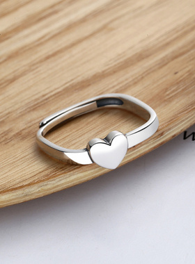 JHEPAN925纯银爱心开口