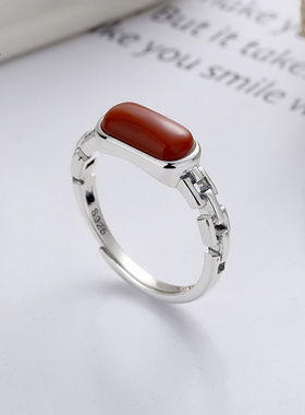 JHEPAN925纯银南红民族