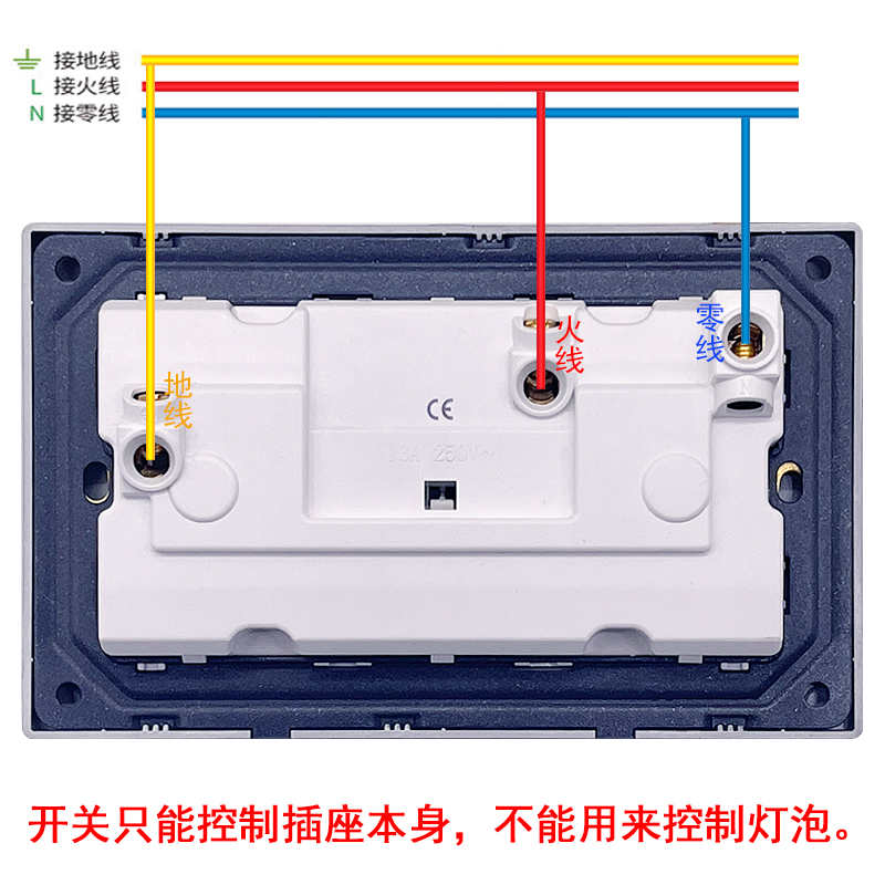 香港澳门146型专用开关插座六孔13A英式方三脚暗装港澳版电制面板 - 图1