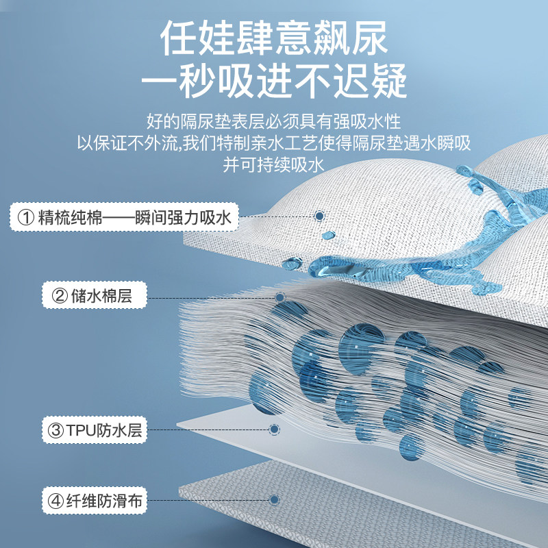 蓓兜隔尿垫婴儿防水透气 beedoll隔尿床垫