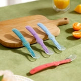 Детская силиконовая посуда для новорожденных, ложка для еды, обеденная тарелка