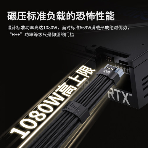 鑫谷昆仑TITANLOAD Pro 12V-2X6 PCle5.1 加粗超16AWG强流模组线 - 图1