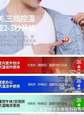 电热马甲女秋冬加绒中老年妈妈内搭智能充电发热保暖加热马夹背心