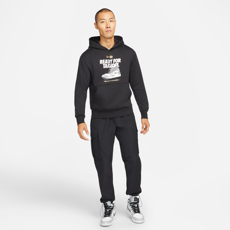 耐克/NIKE JORDAN男子运动休闲印花加绒连帽卫衣DO9152-010-236 - 图3