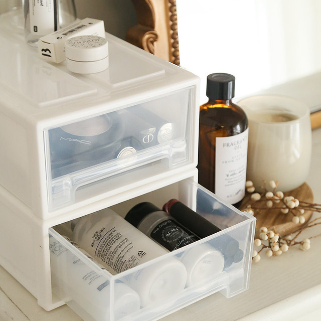 Hardware girl combination can be stacked transparent plastic drawer storage box storage box shoe storage cabinet