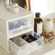 Hardware girl combination can be stacked transparent plastic drawer storage box storage box shoe storage cabinet