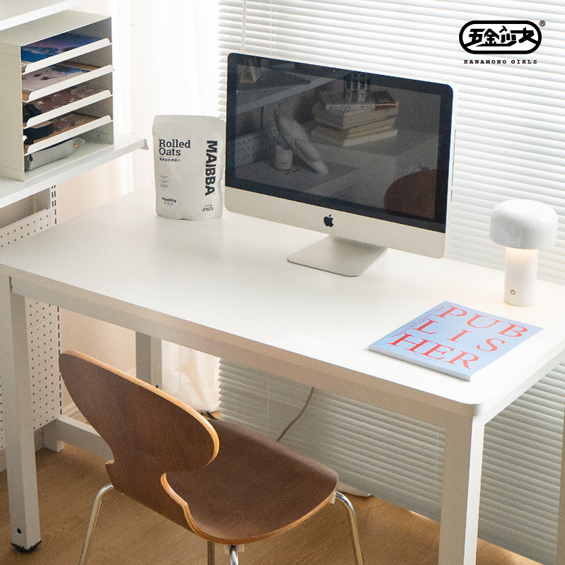 简约简易卧室电脑台式家用办公写字书桌双人工作笔记本易装小桌子 - 图3