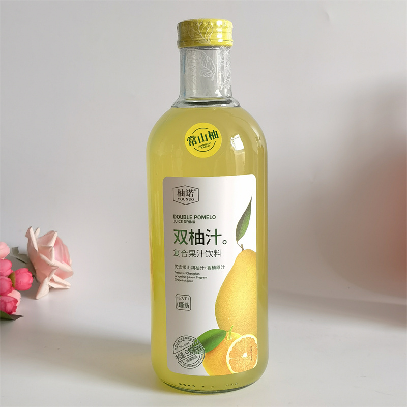 柚诺双柚汁整箱920ml*6瓶复合果汁小青柠/红西柚婚宴酒席聚餐饮料 - 图2