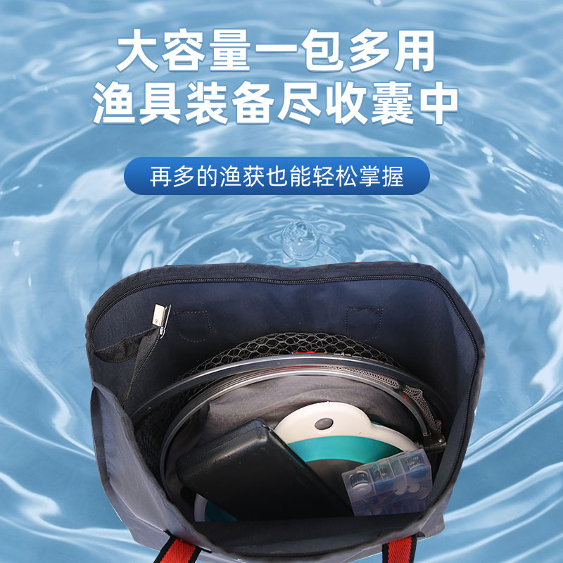 渔具包手提袋防水大容量加厚便携多功能渔护包装鱼袋鱼获袋鱼护包-图0