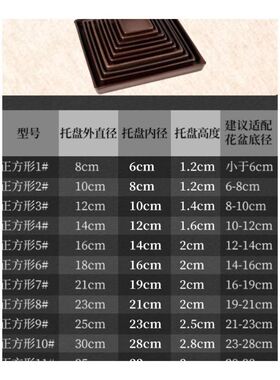 正方形陶瓷底座客厅花盆托盘办公室接水盘家用防漏彩金色加厚底托