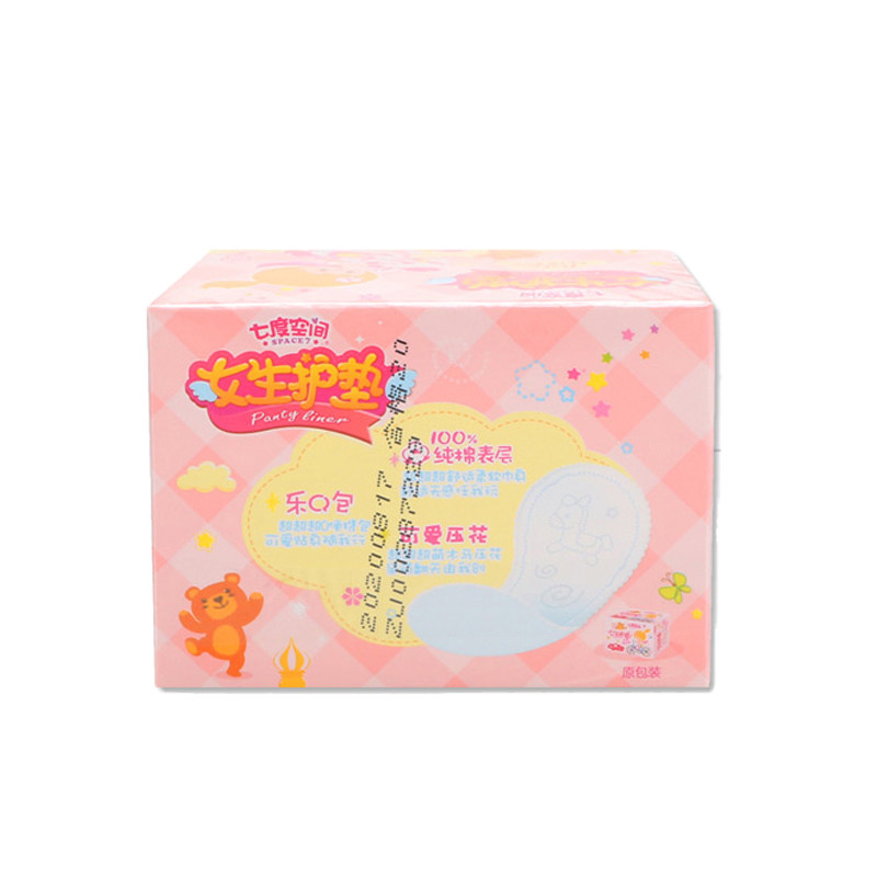 七度空间少女生超薄透气无香柔护垫 斯内德家居护垫