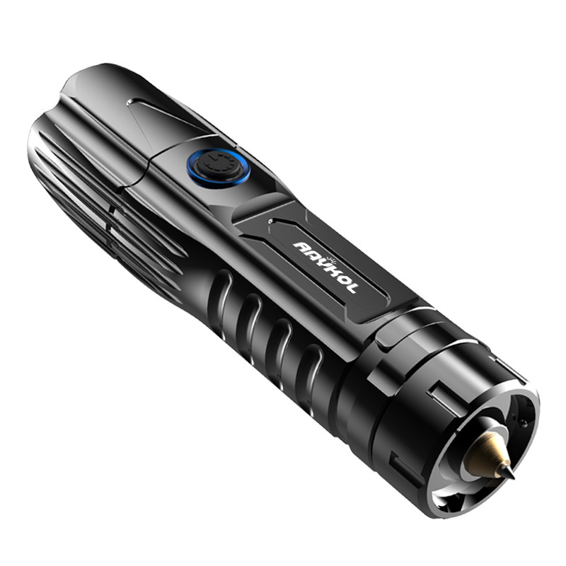 p70强光远射超亮家用应急充电灯 绿库手电筒