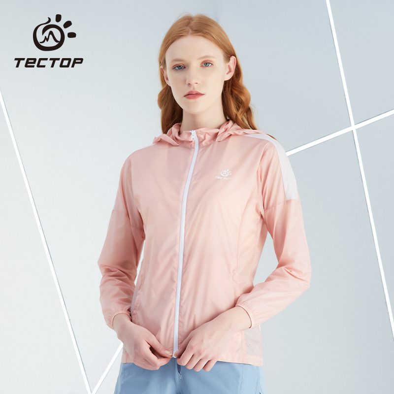 TECTOP/探拓明星款藏帽可收纳防晒衣女夏季防晒服衫超薄风衣外套 - 图0