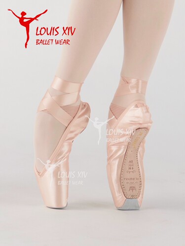 LOUIS XIV Sansha Duval系列专业芭蕾舞鞋足尖鞋初学者缎面练功鞋 - 图0