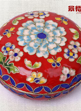 掐丝珐琅景泰蓝首饰盒工艺品