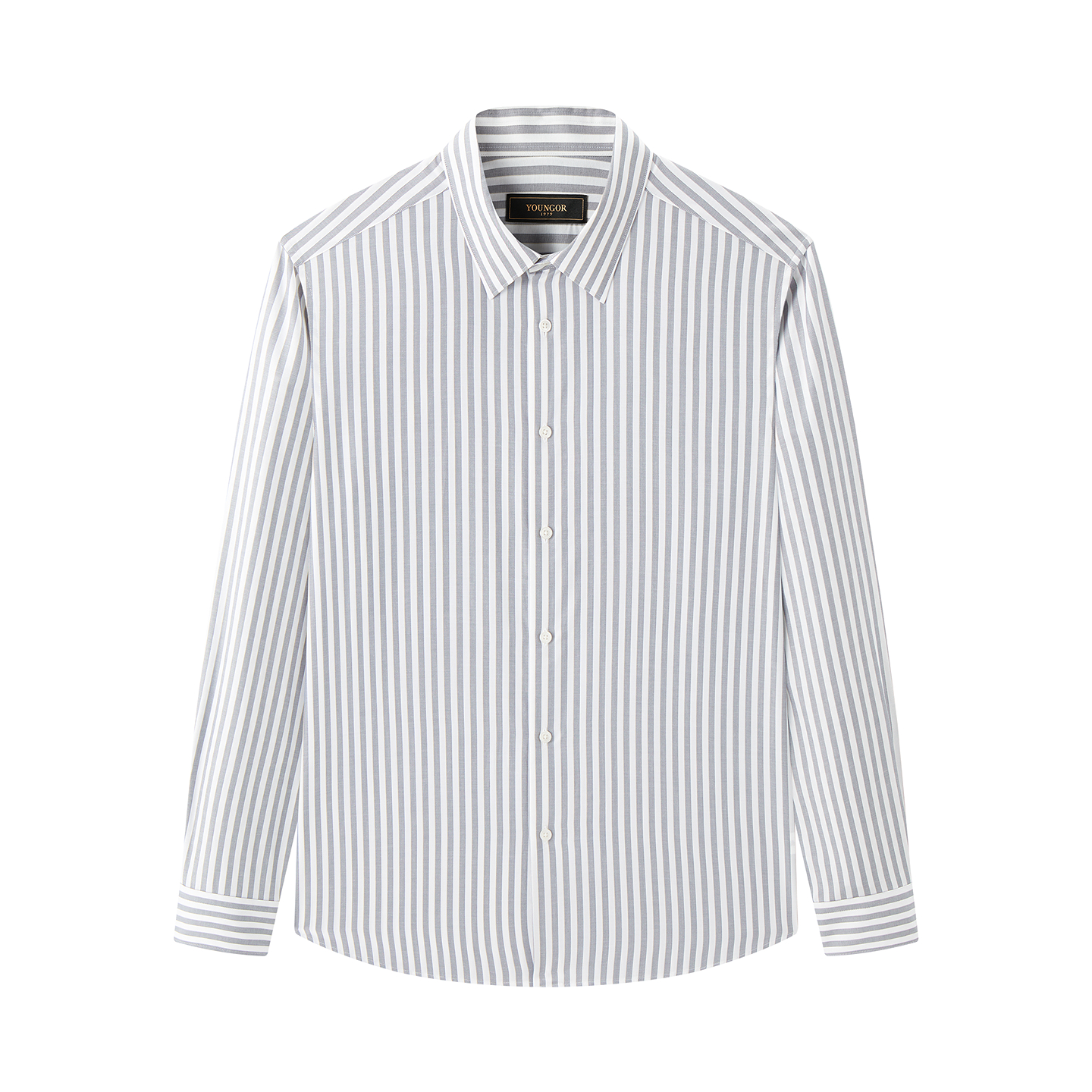 【牦牛绒】雅戈尔官方秋季新品商务休闲通勤条纹保暖长袖衬衫男 - 图3