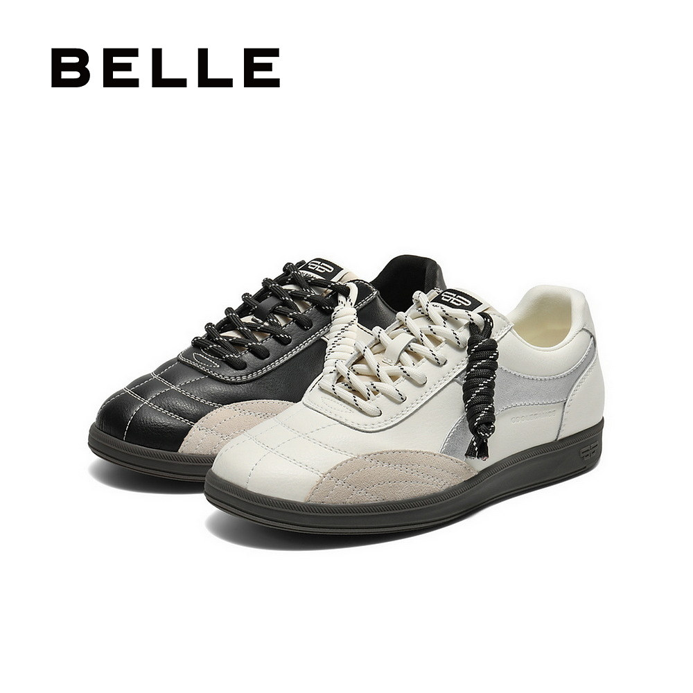 百丽复古阿甘德训鞋女秋季新款增高小白鞋运动休闲鞋子B2702CM5,淘宝优惠券,粉丝福利购,淘宝优惠卷