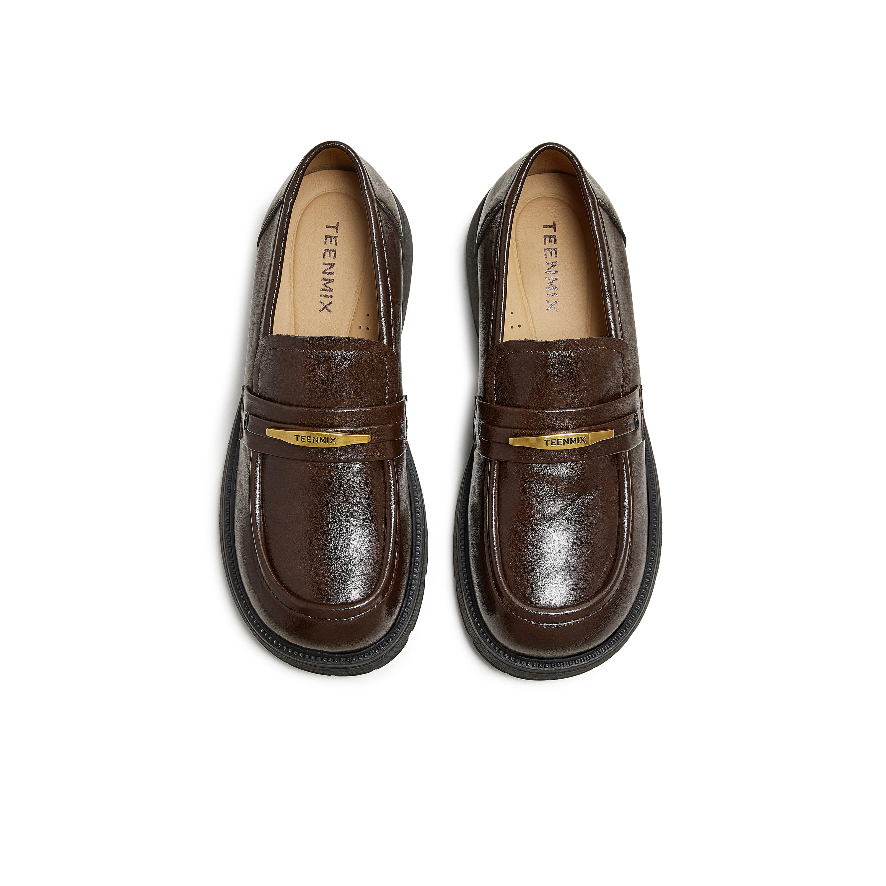 天美意2025秋新款厚底百搭纯色一脚蹬jk学院女乐福鞋KE071CM5,淘宝优惠券,粉丝福利购,淘宝优惠卷