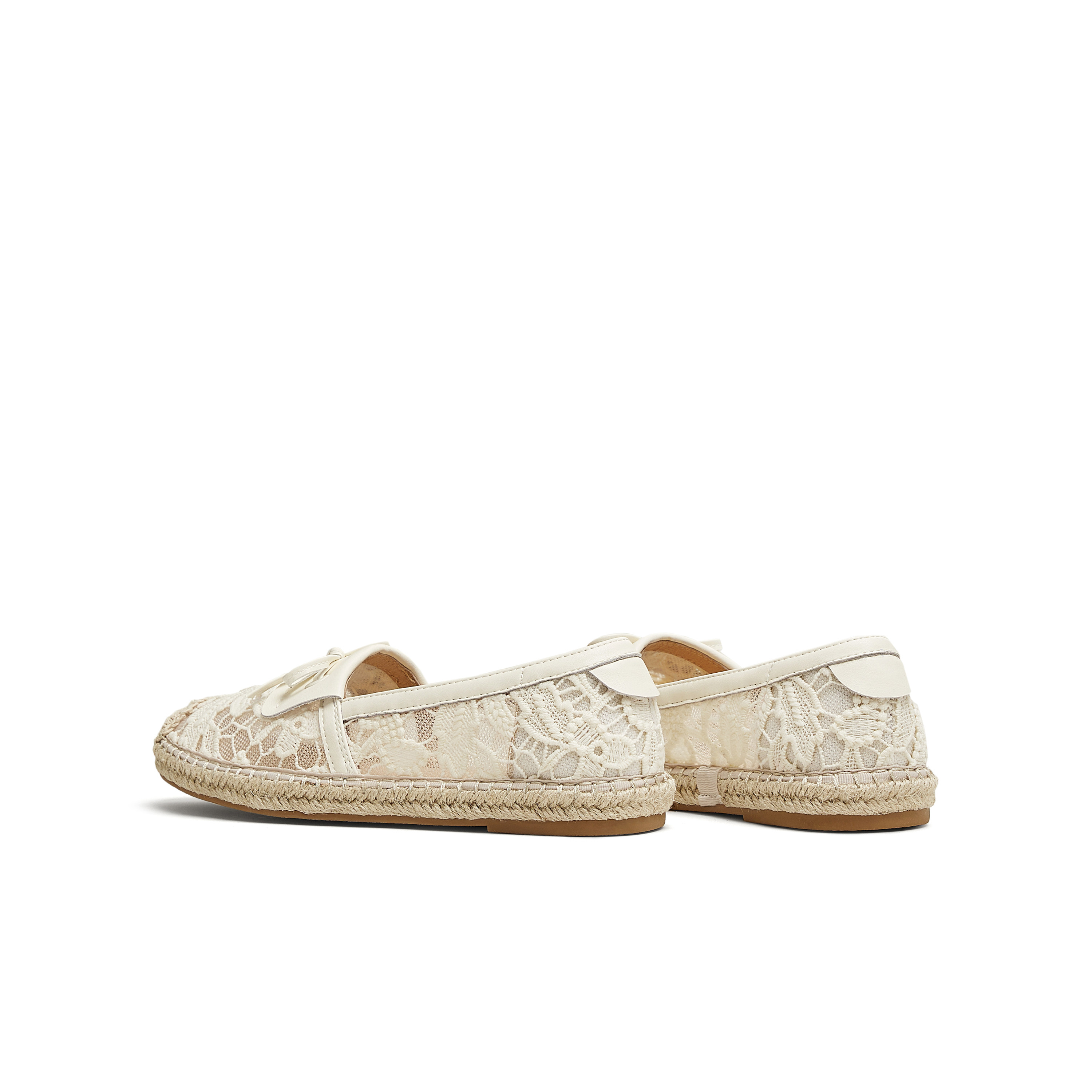 天美意2025新款网布蕾丝复古休闲一脚蹬平底女渔夫鞋KP009BQ5,淘宝优惠券,粉丝福利购,淘宝优惠卷