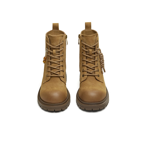 天美意冬新款商场同款系带户外百搭增高女马丁靴BM671DD5 - 图1