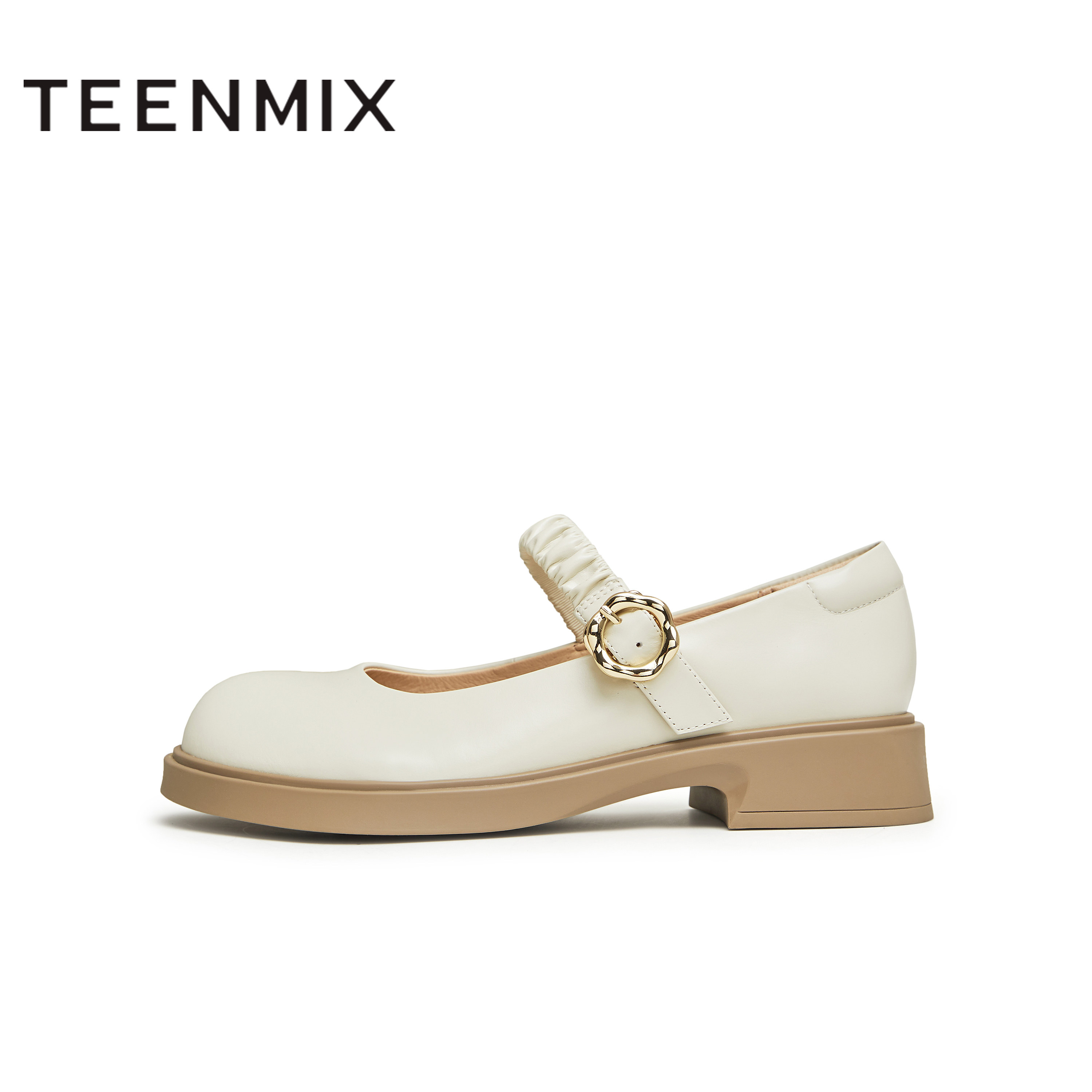 天美意玛丽珍皮鞋浅口单鞋女平底鞋子秋新款COY07AQ4,淘宝优惠券,粉丝福利购,淘宝优惠卷