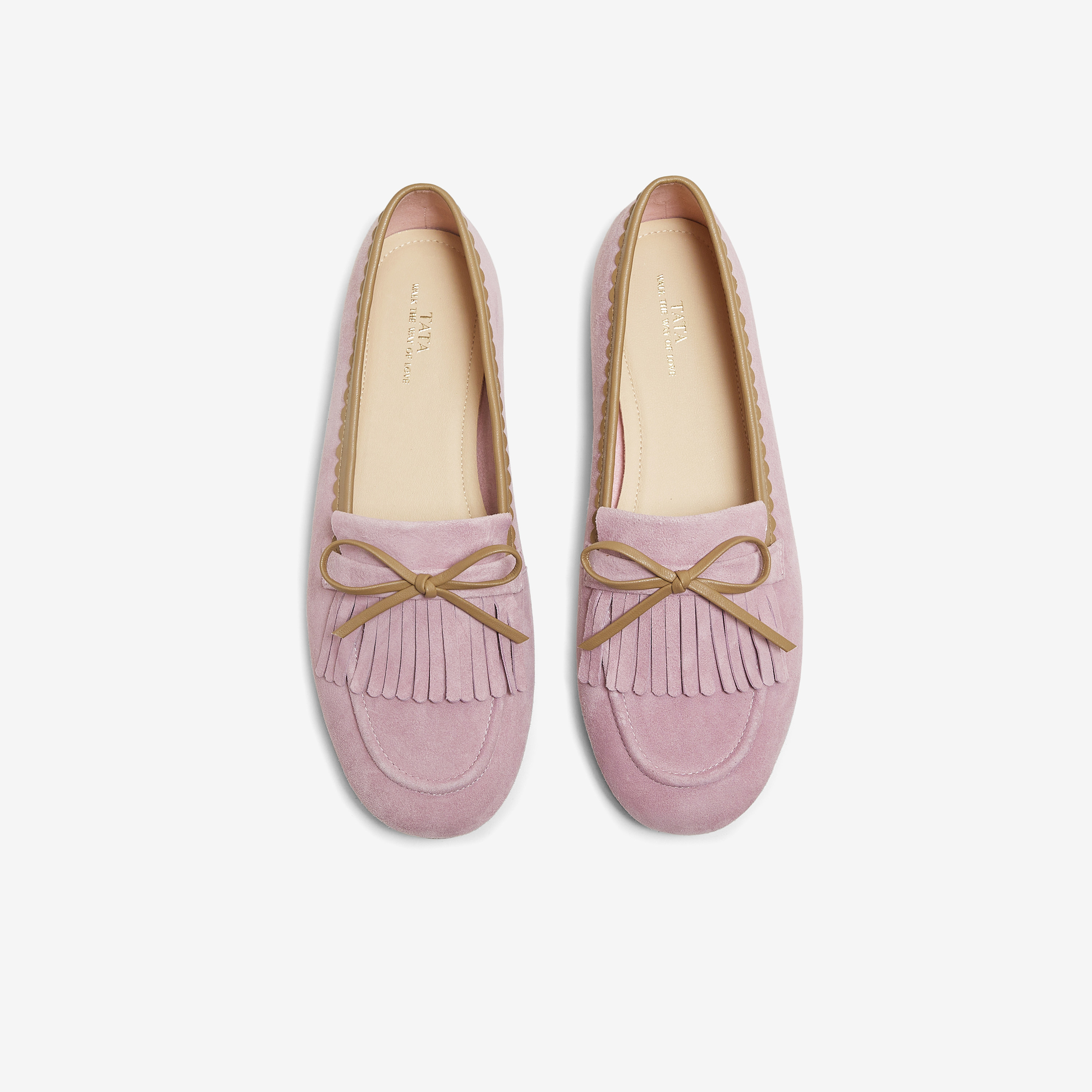 TATA他她女鞋2025秋一脚蹬时尚休闲圆头女乐福鞋新款低跟YVT01CQ5,淘宝优惠券,粉丝福利购,淘宝优惠卷