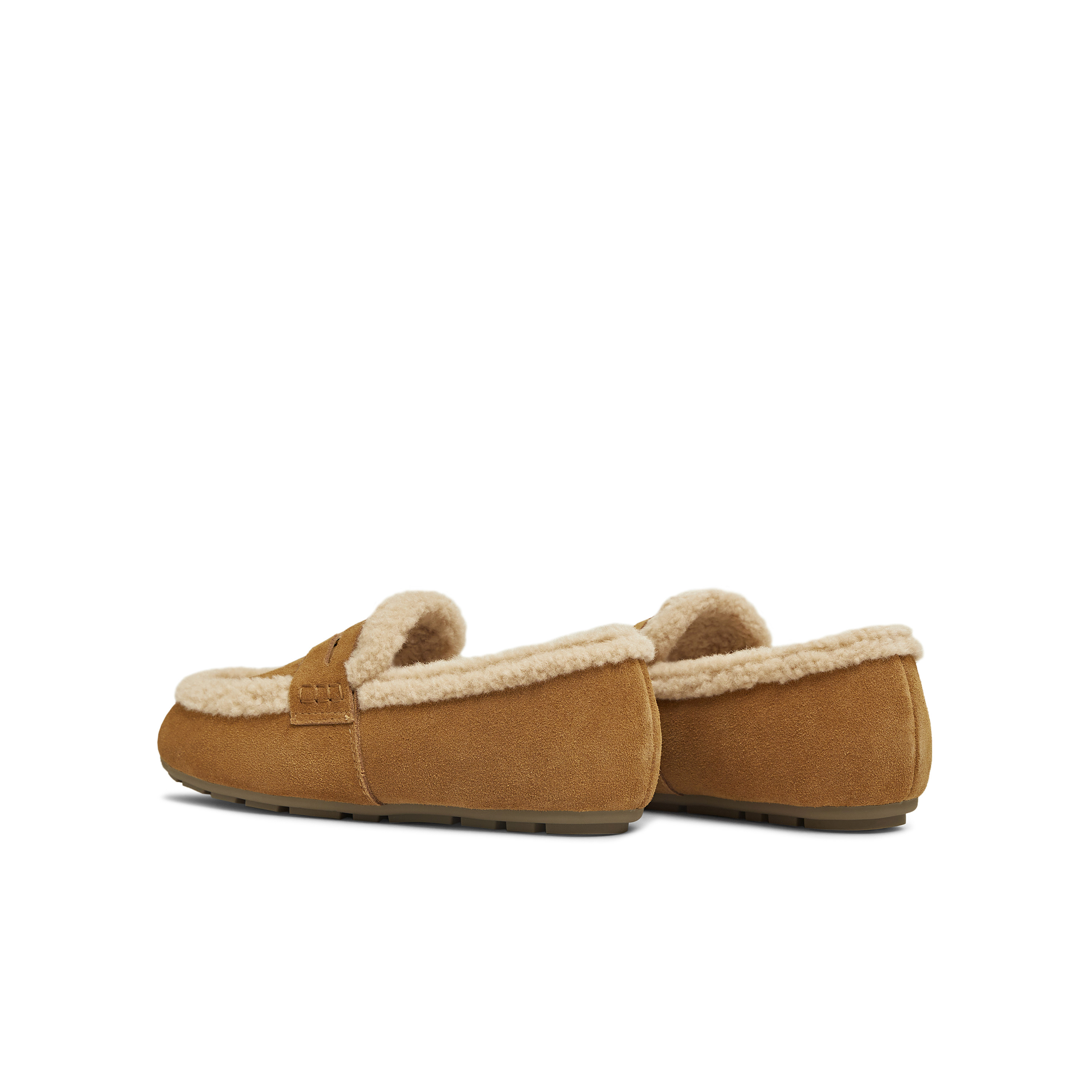 天美意2025冬新款厚底复古百搭舒适保暖毛绒女乐福鞋KE083DM5,淘宝优惠券,粉丝福利购,淘宝优惠卷