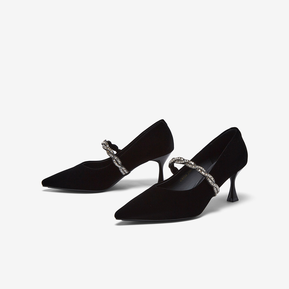 百思图2026春季新款商场同款玛丽珍鞋复古细高跟女单鞋W9520AQ6,淘宝优惠券,粉丝福利购,淘宝优惠卷