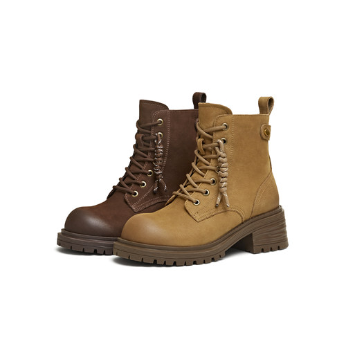 天美意冬新款商场同款系带户外百搭增高女马丁靴BM671DD5 - 图3