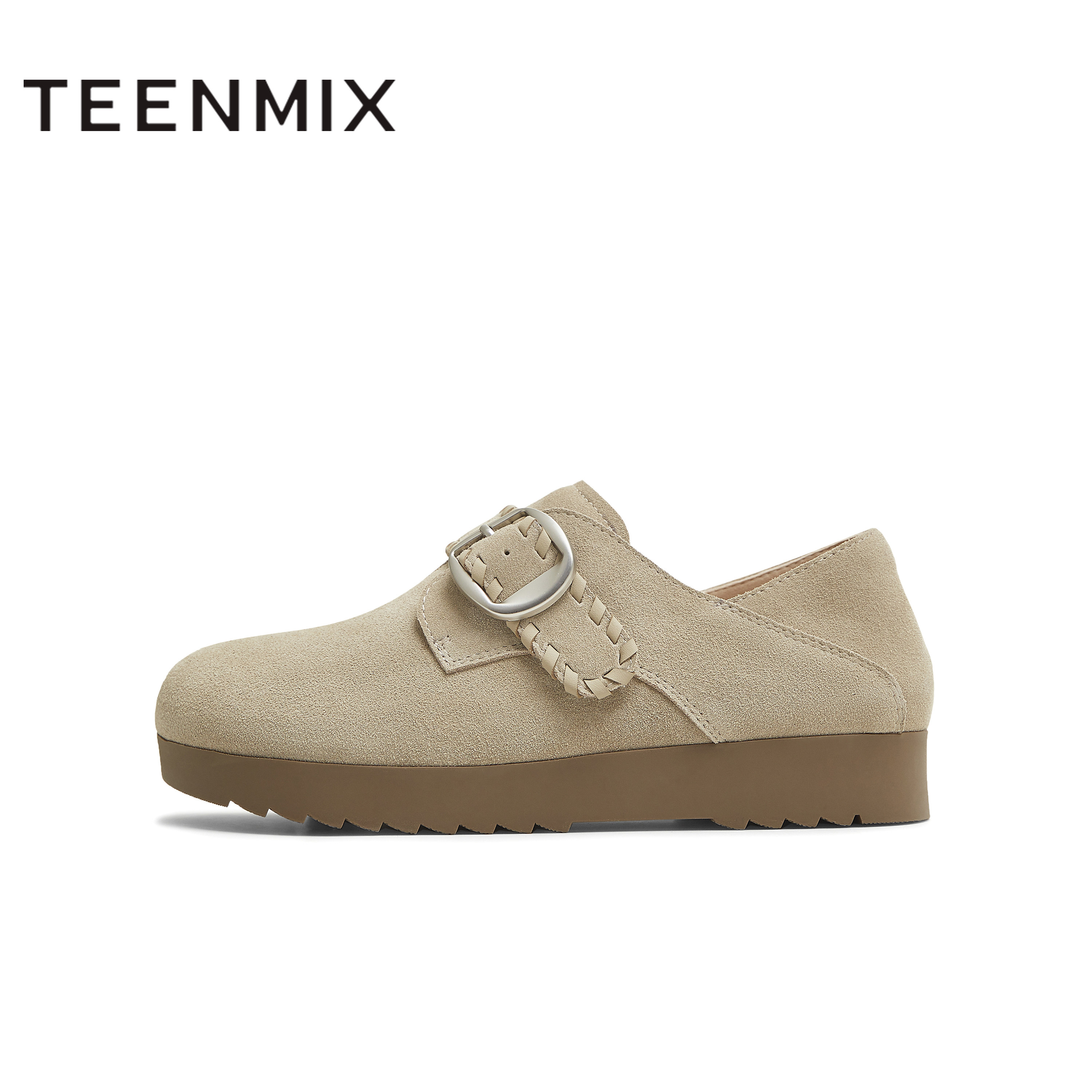 天美意2025秋新款商场同款纯色百搭复古半拖女勃肯鞋BJ553CM5,淘宝优惠券,粉丝福利购,淘宝优惠卷