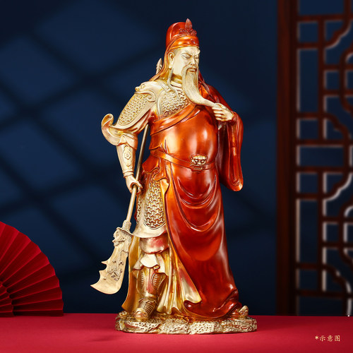 铜关公摆件商铺关公神像武财神爷武圣关公铜像客厅公司开业礼品 - 图2