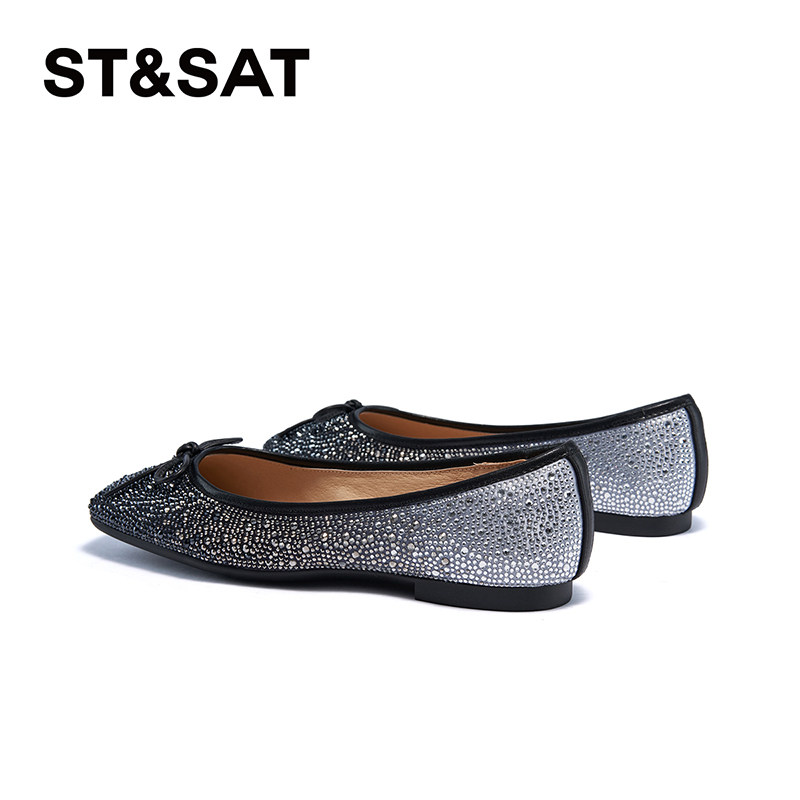 星期六法式小香风单鞋女新款百搭芭蕾舞配裙百搭鞋SSC3111086,淘宝优惠券,粉丝福利购,淘宝优惠卷