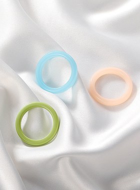 时尚新款亚克力戒指ins冷淡风