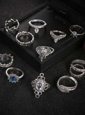 欧美戒指宝石波西米亚