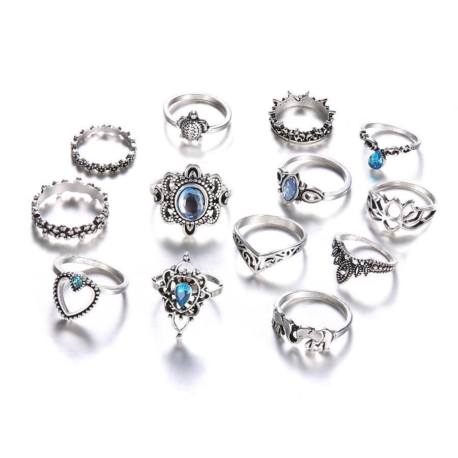 retro accessories joint rings Female knuckle Ring Set 女戒指 - 图3