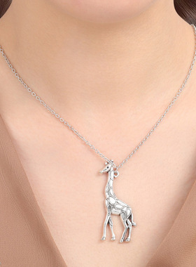 Simple Retro Tree Root Elk Necklace Girls Clavicle Chain颈链