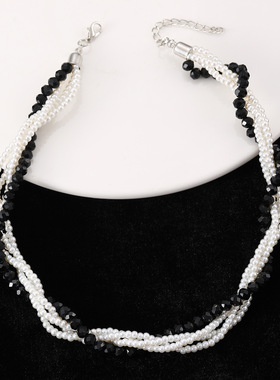 New beaded necklace for women, simple and personalized饰品女