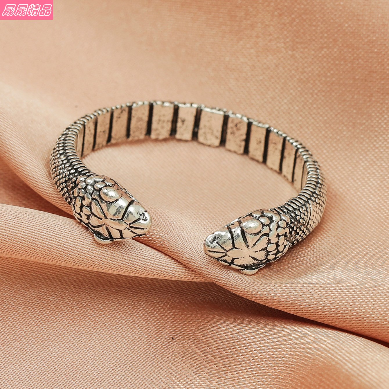 Creative Metal Snake Rings Personality Retro Punk Joint ring - 图1