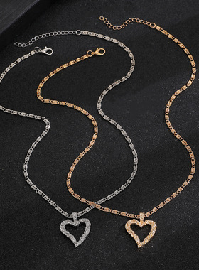 New Love Necklace Women's Heart Pendant Clavicle Chain 项链