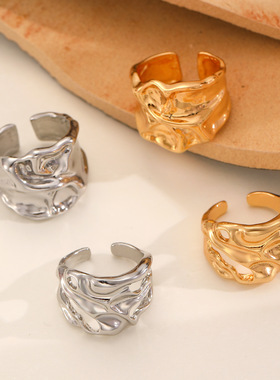 fashion Elegant personality Rings Wide Edition Simple Ring