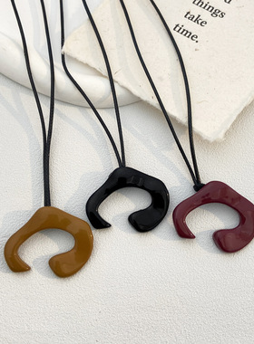 Autumn winter collarbone chain long sweater chain neck chain