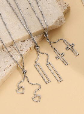 Pull style feminine collarbone chain accessory Necklace 项链